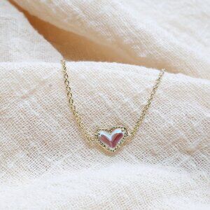 Kendra Scott • Ari Heart Gold Dichroic Glass Chain Bracelet